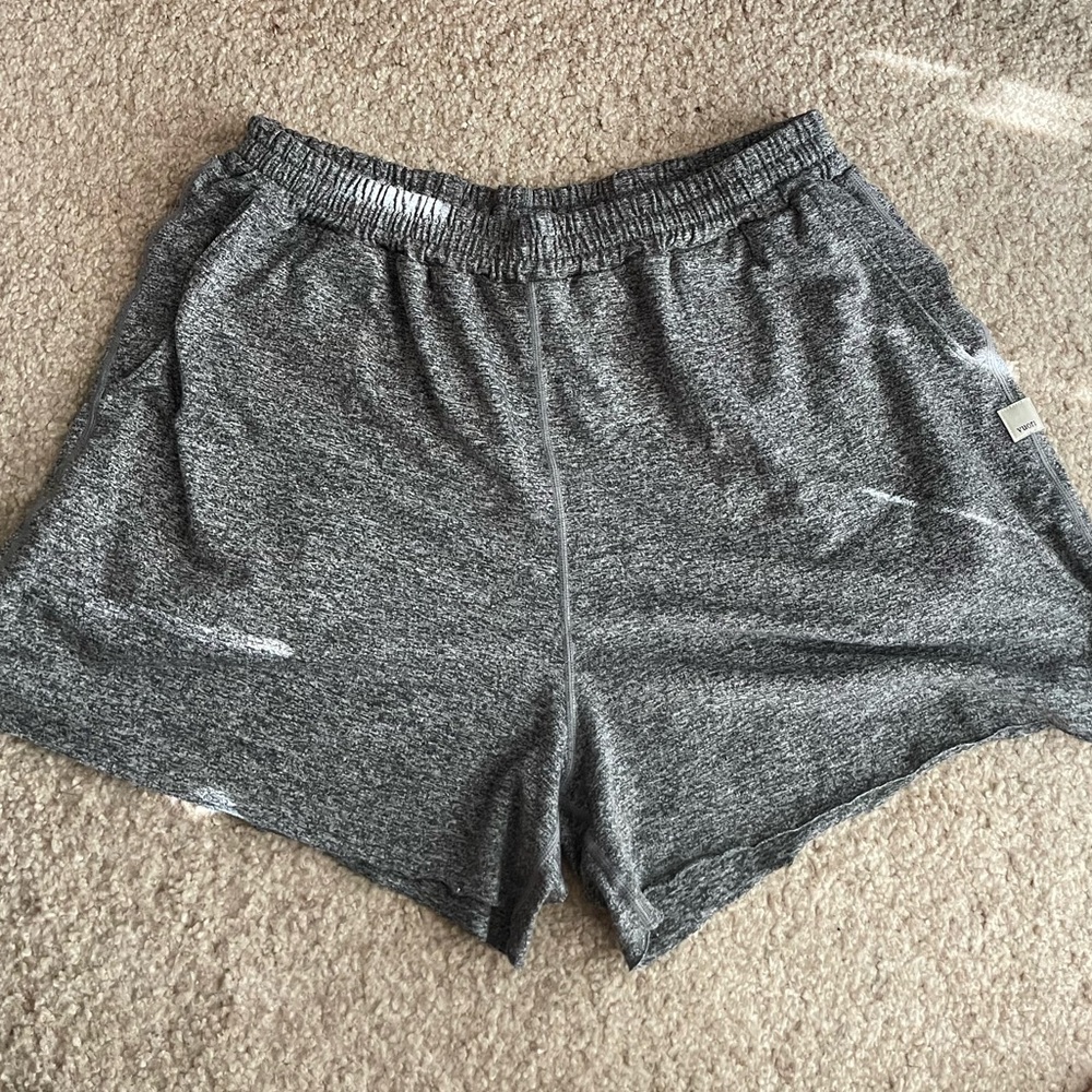 Vuori Women's Heathered Gray Athletic Shorts